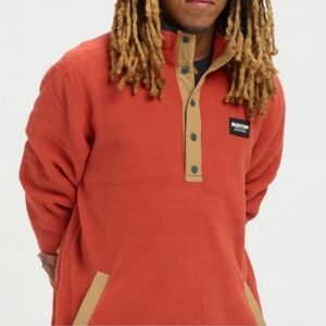 Burton Mens Hearth Fleece Anorak Jacket Size Large